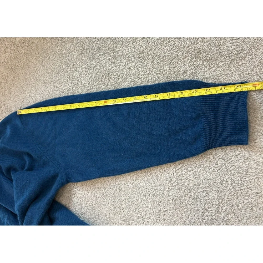 NWT‎ Neiman Marcus Cashmere Sweater Women 3X Midnight Blue Crewneck Long Sleeve